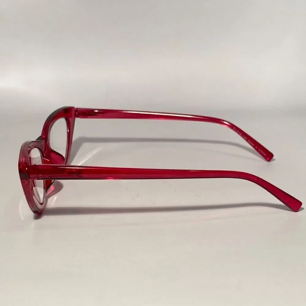 1130 Emma Cateye Reading Glasses 2.50 Red Readers NWT